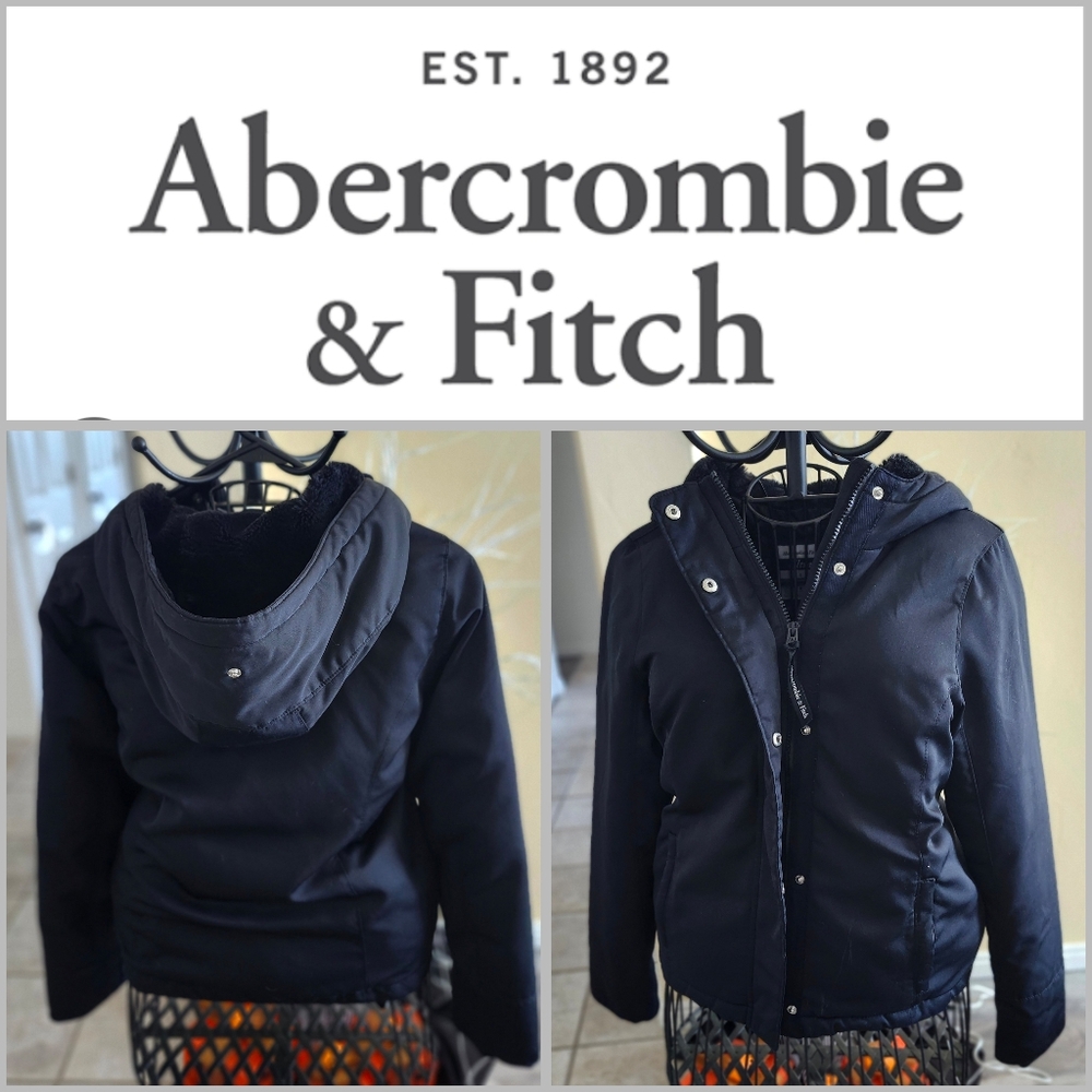 Abercrombie & Fitch Women's Black Puffer Jacket Woman Size Small